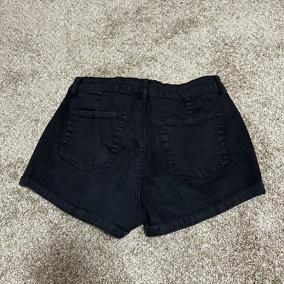 Black Jean Shorts - Picture 3 of 3